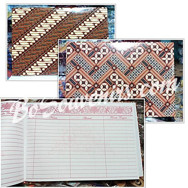

Agen Souvenir Buku Tamu Murah Motif BATIK