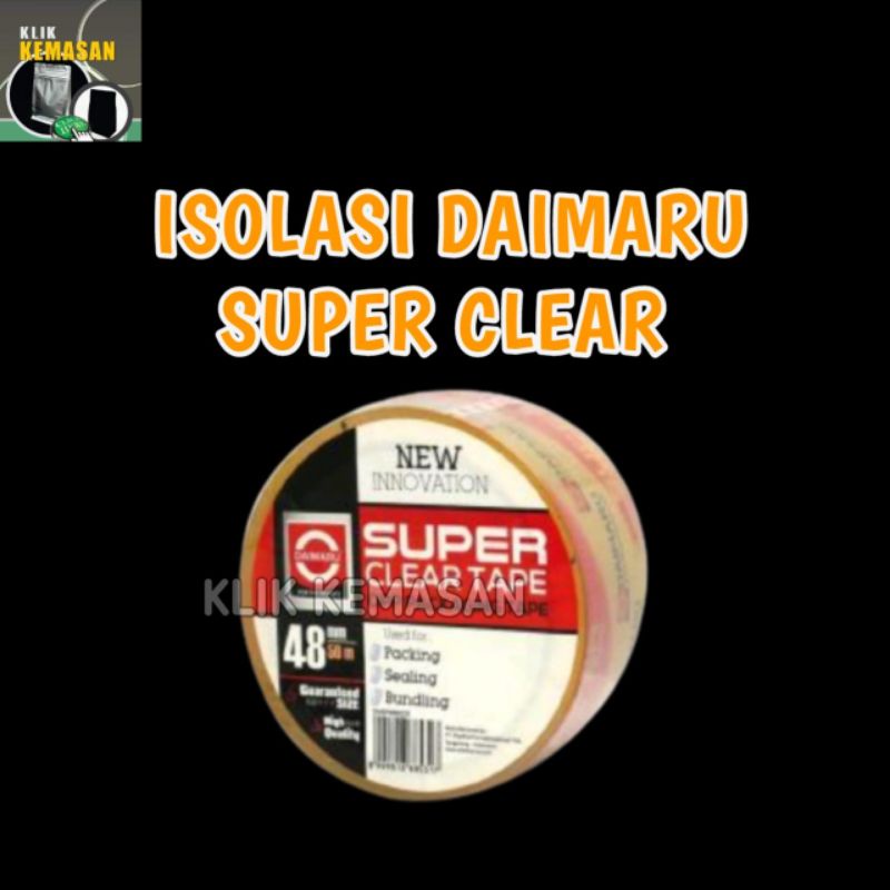 

lakban daimaru super clear single pack 48 mm x 50 meter opp transparant