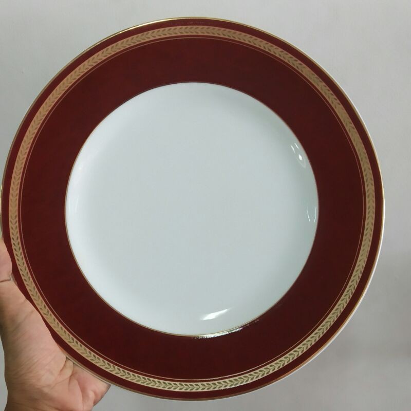 DINNER PLATE PIRING KERAMIK HIAS SANGO PIRING SAJI LAUK MOTIF JADUL