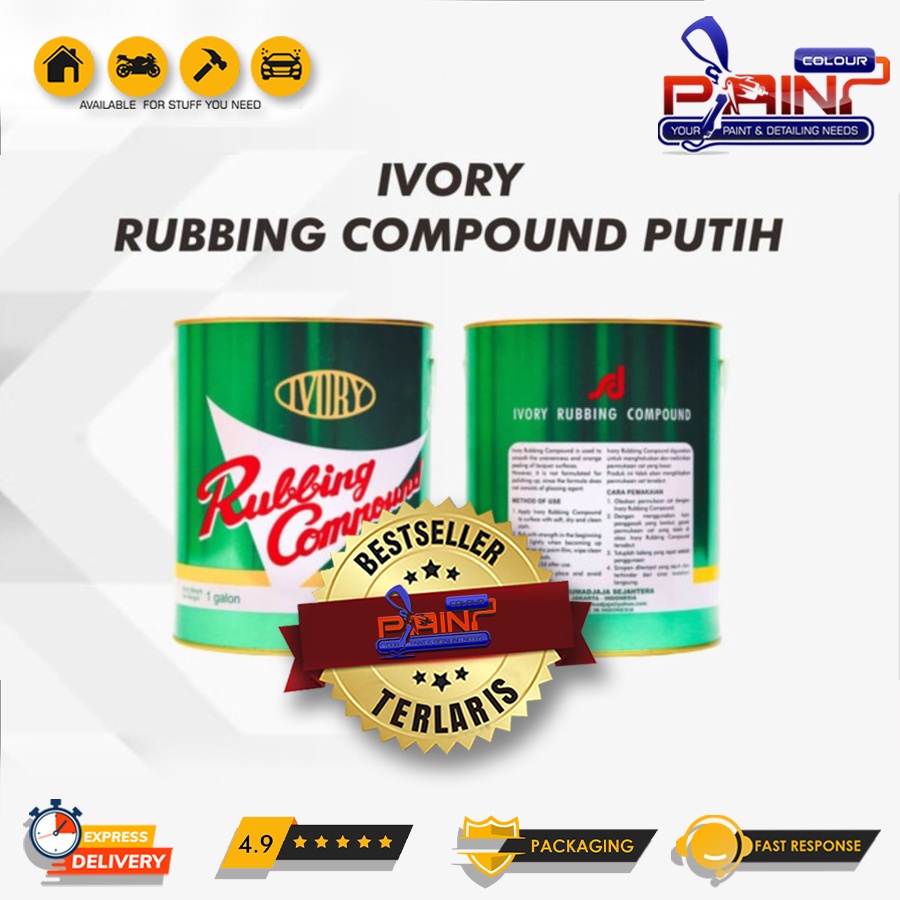 IVORY RUBBING COMPOUND PUTIH 1KG / KUMPON RUBBING PUTIH