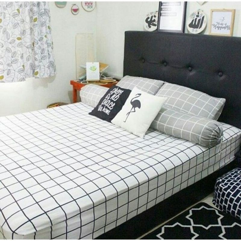 SPREI KATUN MOTIF KOTAK TERBARU