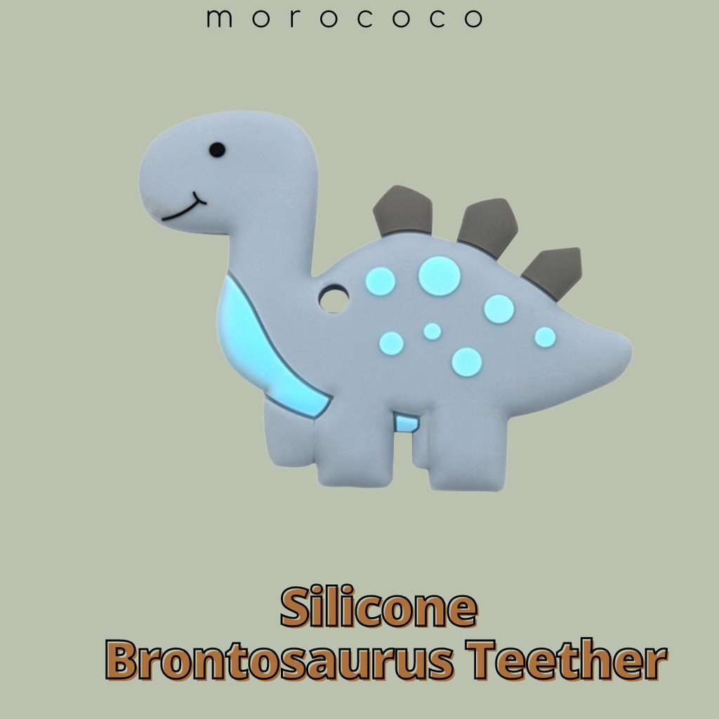 SILICONE BABY TEETHER BRONTOSAUR