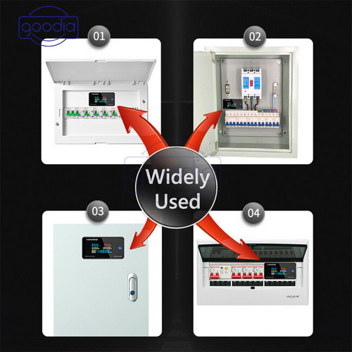 6 In 1 KWS-AC300 Trafo built-in Digital Voltmeter Current Power Temperature Energy Layar Lcd Warna Tegangan AC 50-300V Untuk Alat Elektronik