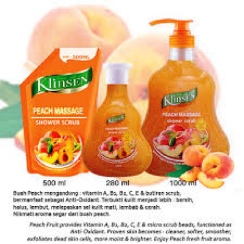 Klinsen Peach Shower Cream
