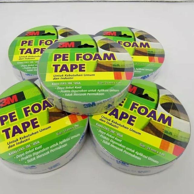 

★ DOUBLE TAPE PE FOAM BUSA 3M 24MM X 4M ☼