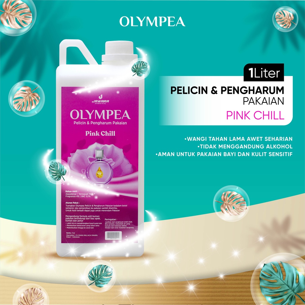 Pelicin Laundry Wangi Olympea 1 Liter 100% Non Alkohol