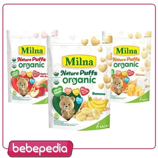 Milna Nature Puff Organic Rasa Banana/Cheese/Apple MixBerries 15g 15 g