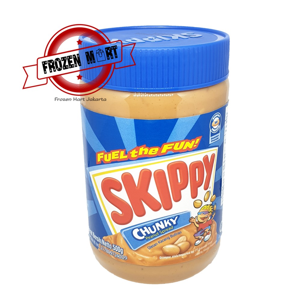 SKIPPY CHUNKY / CREAMY PEANUT BUTTER 500GR