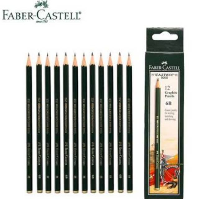 

PENSIL 2B FABER CASTEL ASLI ISI 12 PCS