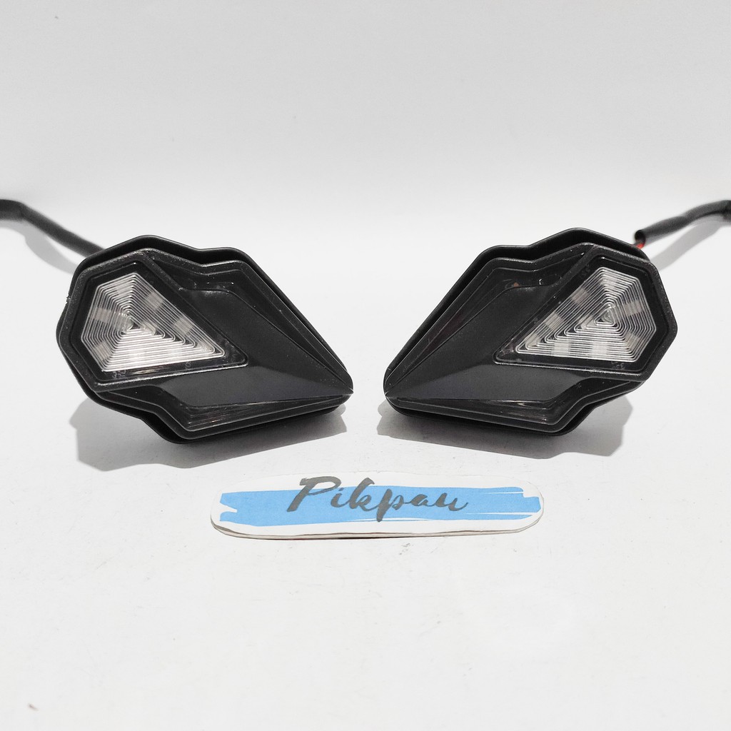 Lampu Sein Tempel Crystal Sen Motor Running Warna LED Untuk Universal