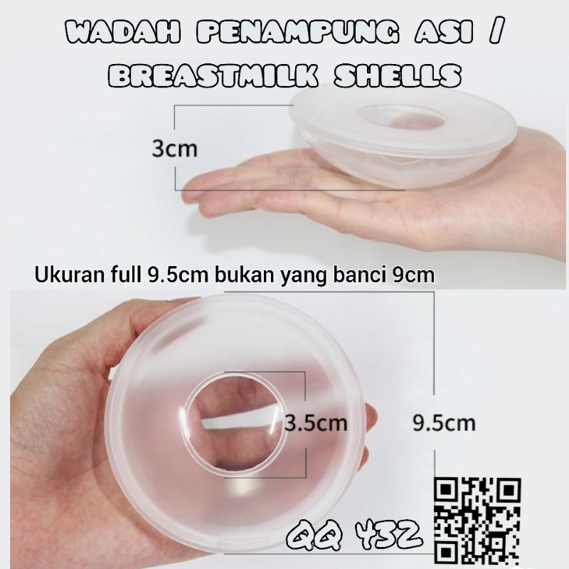 Wadah penampung tetesan ASI bahan silica gel breastpad Milk Collector Shell Breast shell milk saver Breastmilk shell