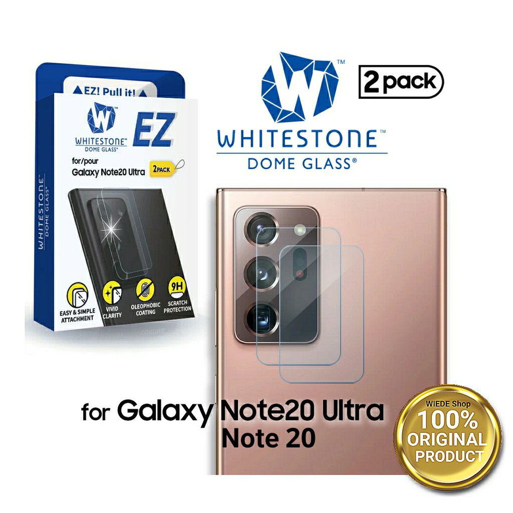 Tempered Glass Camera Samsung Note 20 Ultra  20 WHITESTONE Dome EZ ORIGINAL