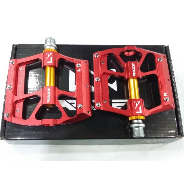 PEDAL BEARING - PEDAL SEPEDA BEARING - PEDAL RAZE 27 MERAH SEALED BEARING