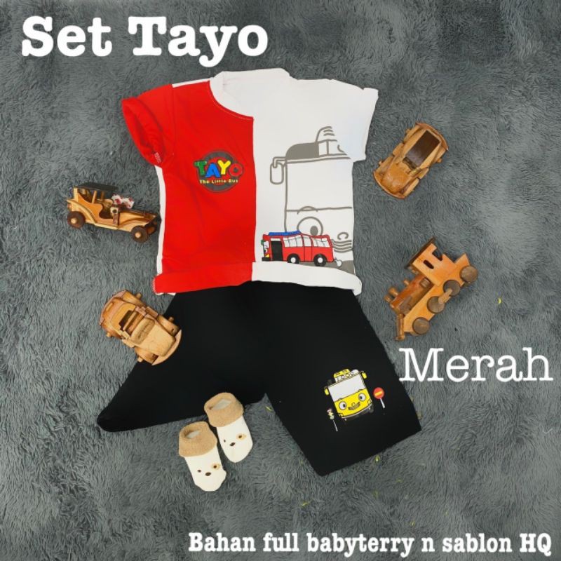 Set Tayo Babyterry Premium Setelan Anak