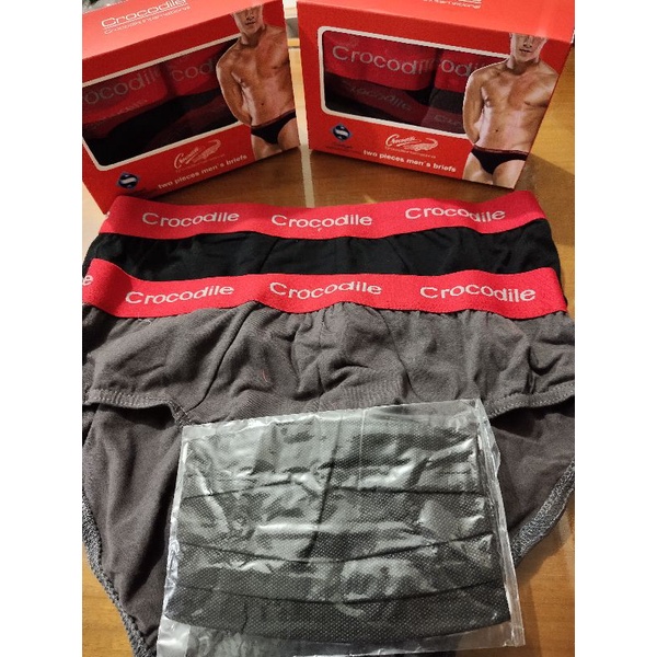 CELANA DALAM CROCODILE 006 + 1 MASKER / CD CROCODILE 006 PLUS MASKER