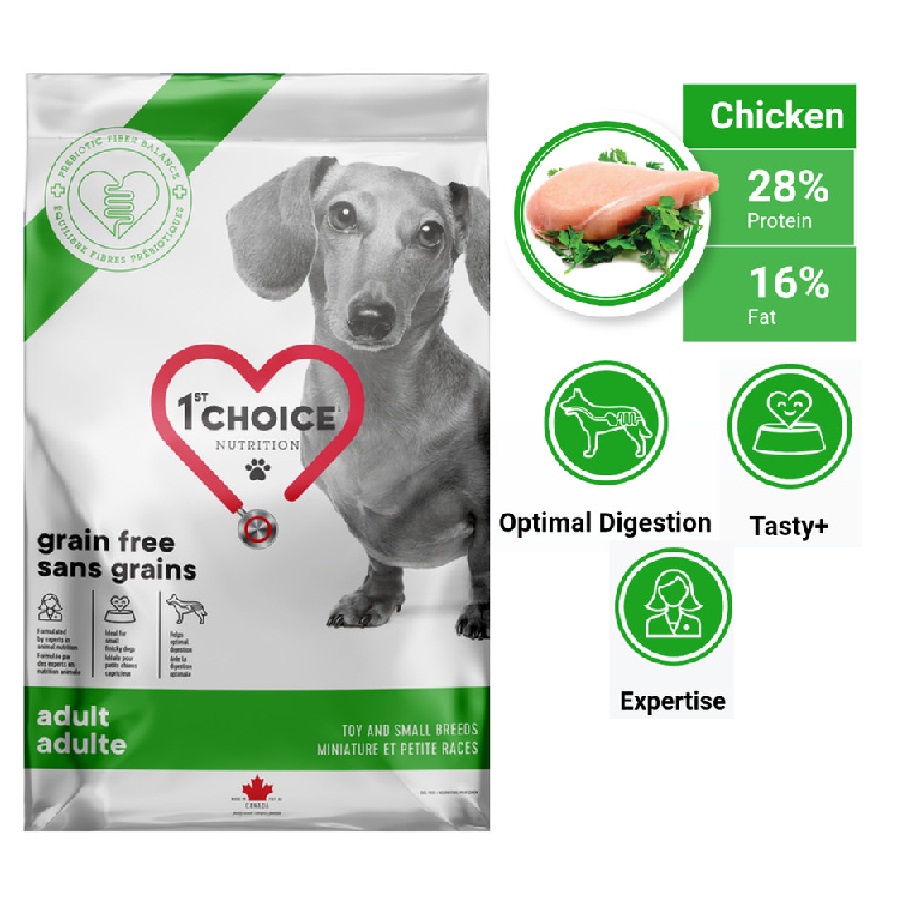 1st Choice Adult Grain Free Toy Small Breed Chicken 2kg / Dog Food