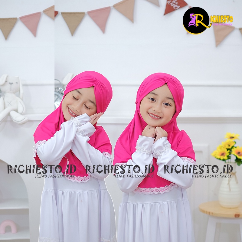 Jilbab Anak ERLINA 3-6 Tahun Hijab Instan Anak Bayi Terbaru Kerudung Anak Perempuan Lucu