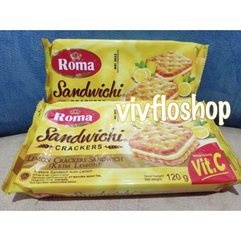 

Roma Sandwich Krim Lemon/ Lemon Crackers Sandwichi (114 gram)