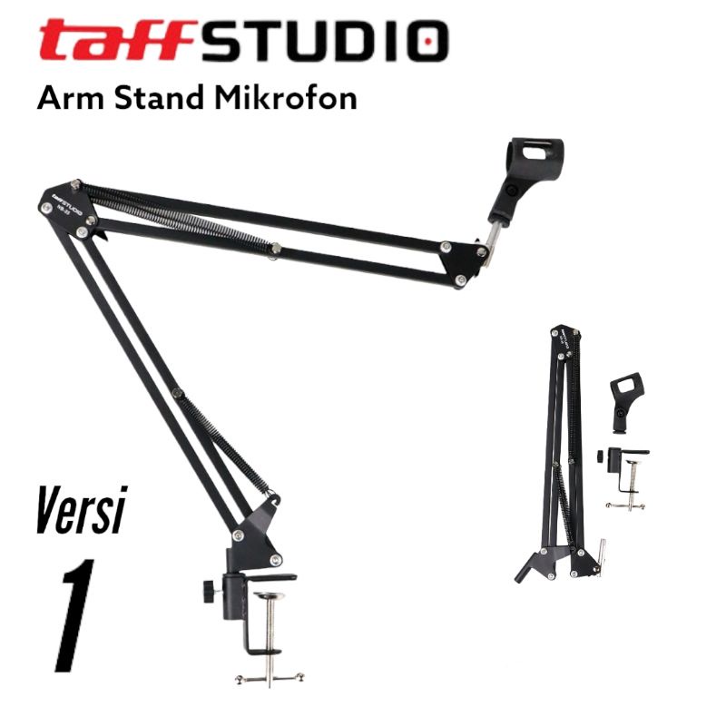 TaffSTUDIO Arm Stand Mikrofon Profesional Lazypod - NB-35 - Black