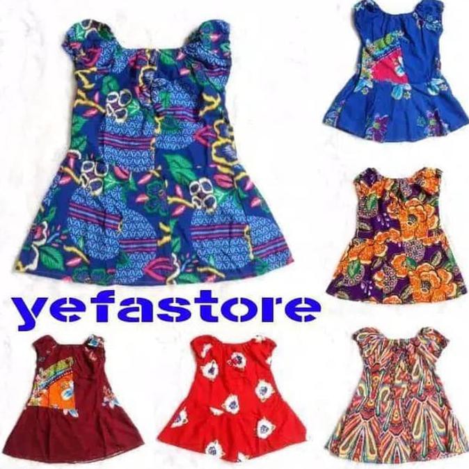 Baju Daster 1-2 Tahun Dress Batik Anak Perempuan Termurah
