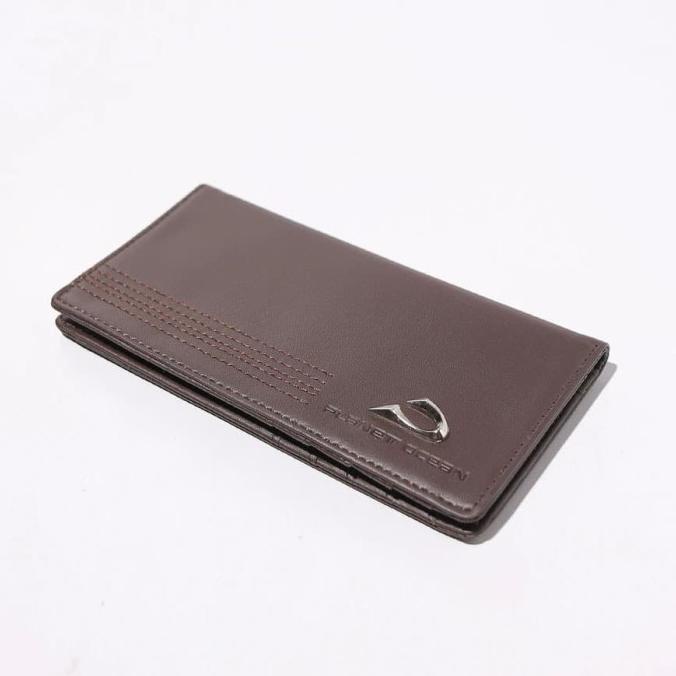 Wow Dompet Panjang Pria Planet Ocean Dpo 621881 Men Long Wallet - Brown Promo