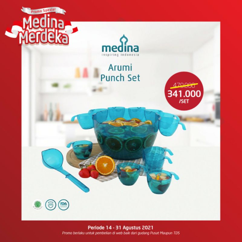 MEDINA ARUMI PUNCH SET WADAH ES BUAH