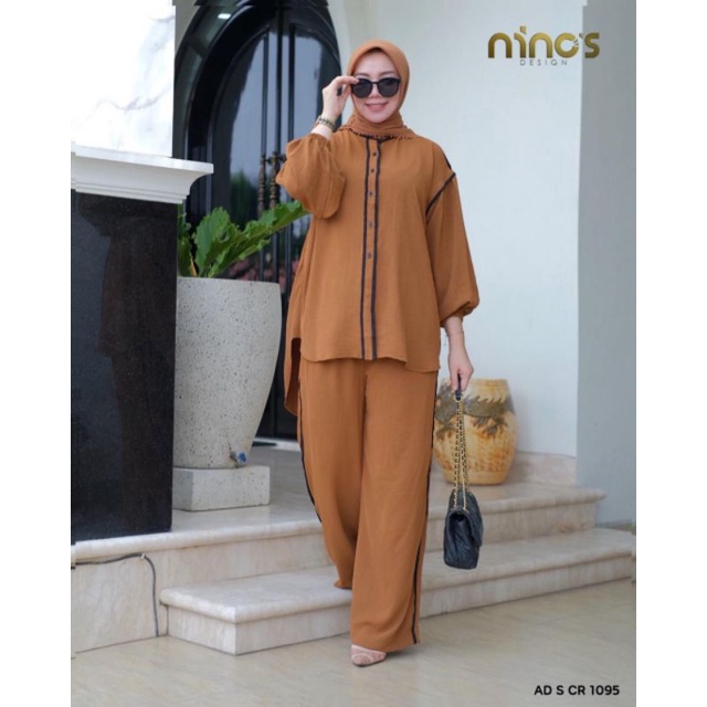 Ready Stelan Tunic dan Celana AD-S-CR-1095 ori by ninos design