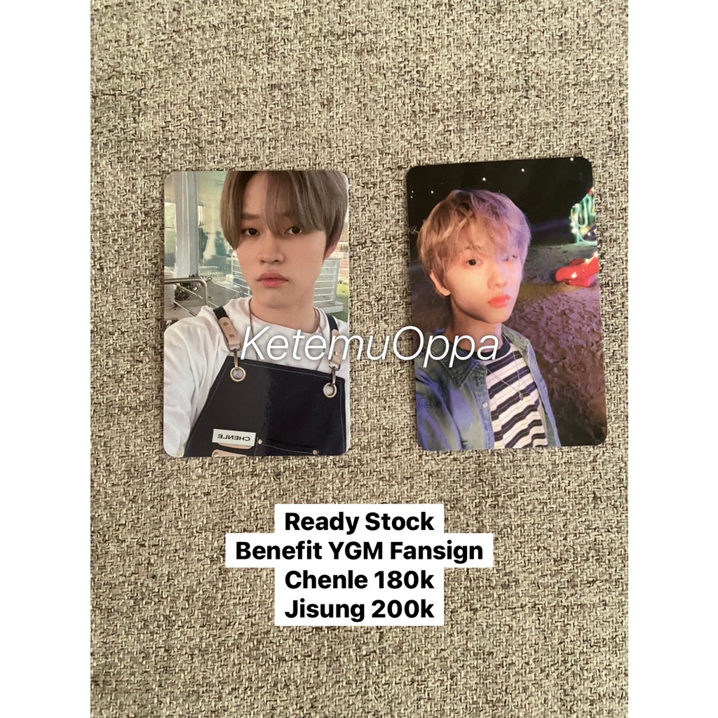 (Ready Stock) Benefit YGM Yglobalmusic Yglobal NCT Dream Chenle Jisung Hot Sauce Photocard PC Chenji