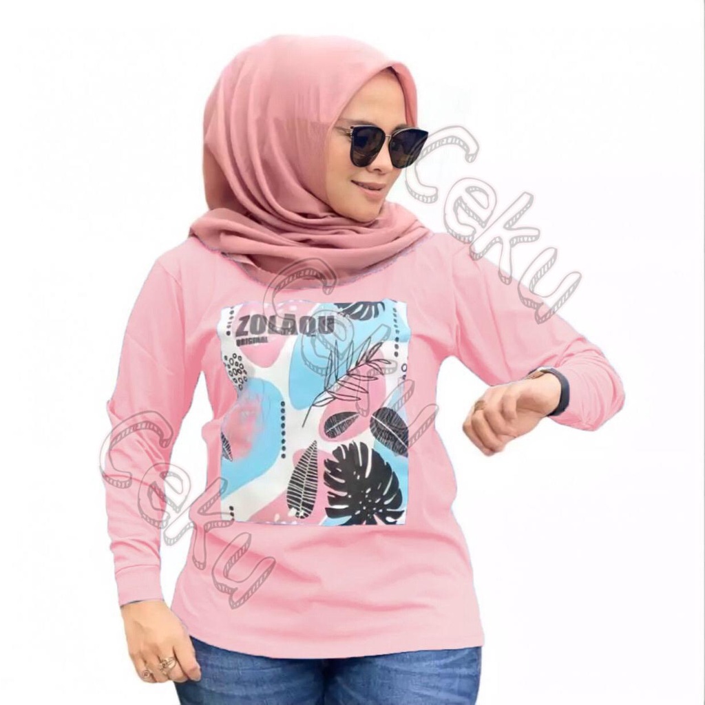 kaos zolaqu/atasan zolaqu terbaru/BAJU ZOLAQU /SWEATER ZOLAQU (COD) BAJU WANITA LENGAN PANJANG