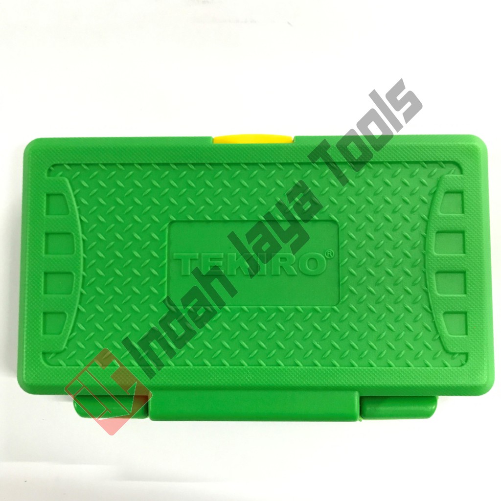 Kunci Sok Set TEKIRO 1/4" - 3/8" 21 pcs - Shock Socket Set Box Plastik