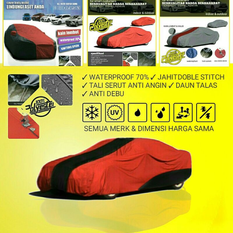 cover sarung mobil berkualitas Avanza Xenia Cayla Ertiga Brio City vios camry mercedes civic rush