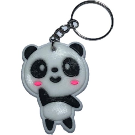 PEACH - Gantungan Kunci Karakter Unik Keychain PVC Souvenir / Souvenir Gantungan Kunci Karakter Lucu G210-Panda