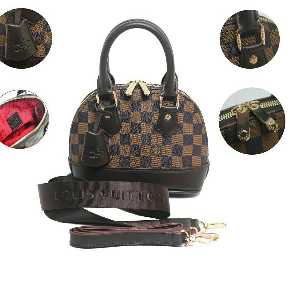 Menarik.. SALE  TAS WANITA ALMA MINI PREMIUM ASLI IMPORT 2 STARP + GEMBOK TAS FULL EMBOSED