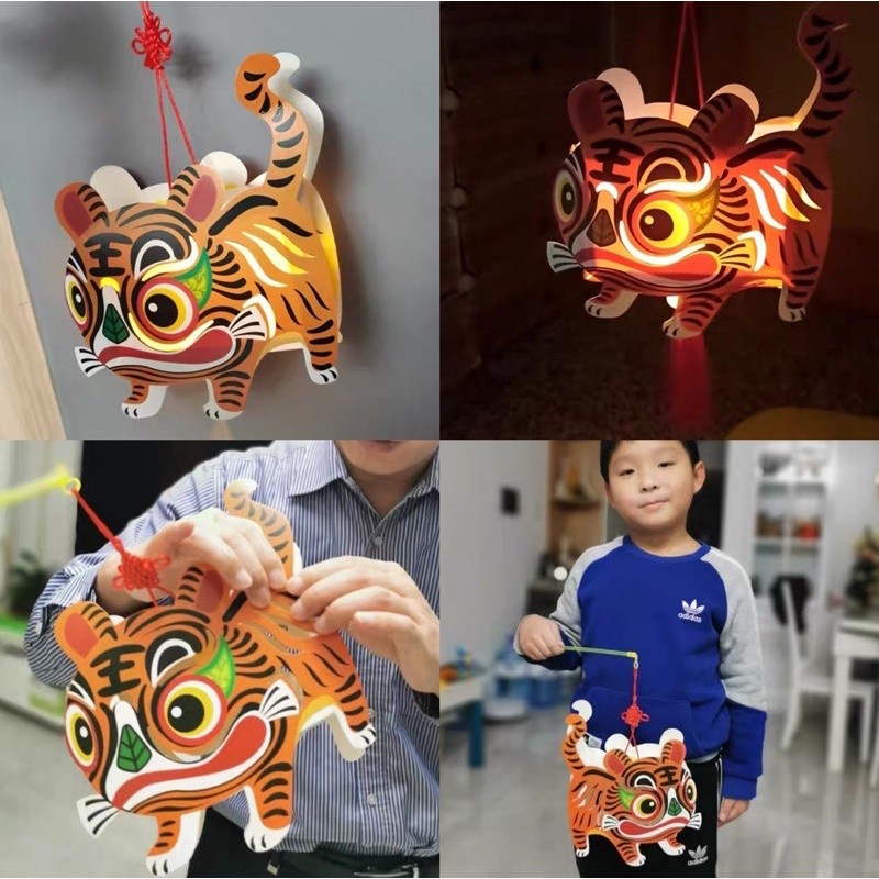 diy paper lantern cny chinese new year - prakarya lentera lampion imlek anak