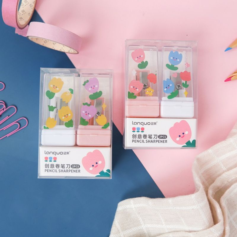 

Flower Tulips Pencil Sharpener Set