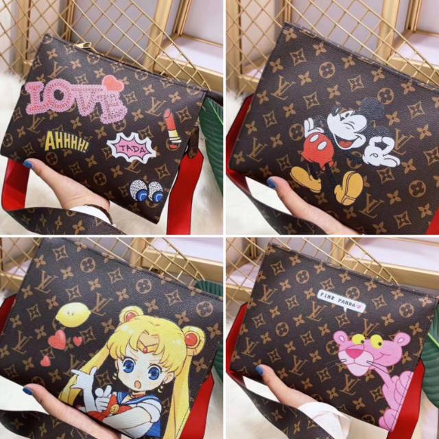 Tas LV Clucth Cartoon Slempang