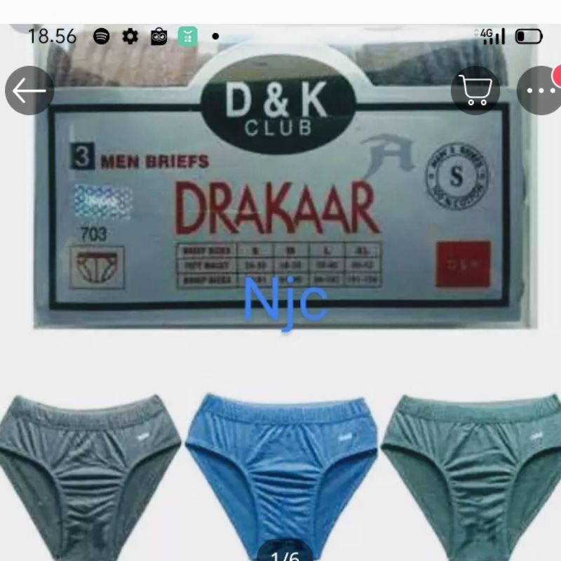celana dalam pria drakar