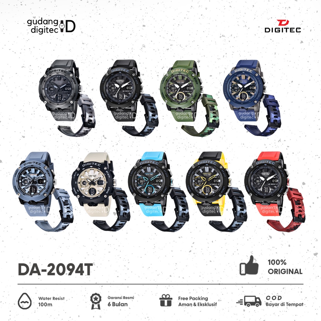 Jam Tangan Pria Digitec 2094 DG3094T 3094 Original