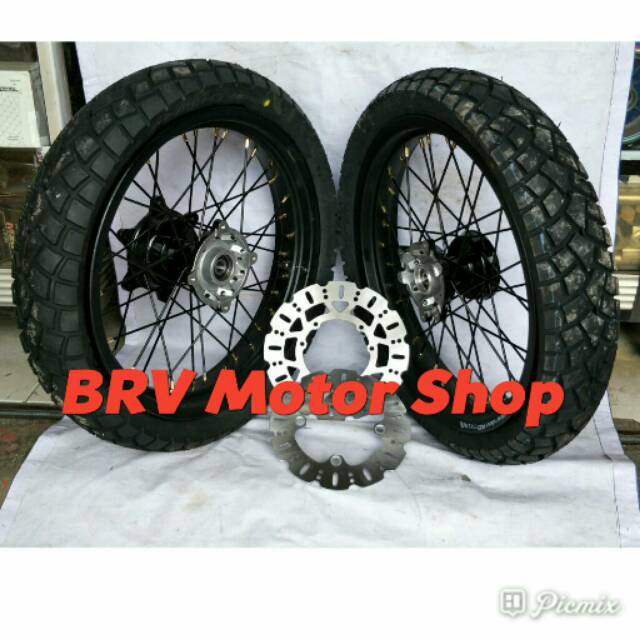 Velg Honda Crf 150L - Super Motor Honda Crf Full Set Ples Ban Swallow Ring 17 Siap Pasang