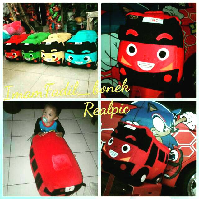 Boneka Tayo jumbo ukuran 60x35x45cm