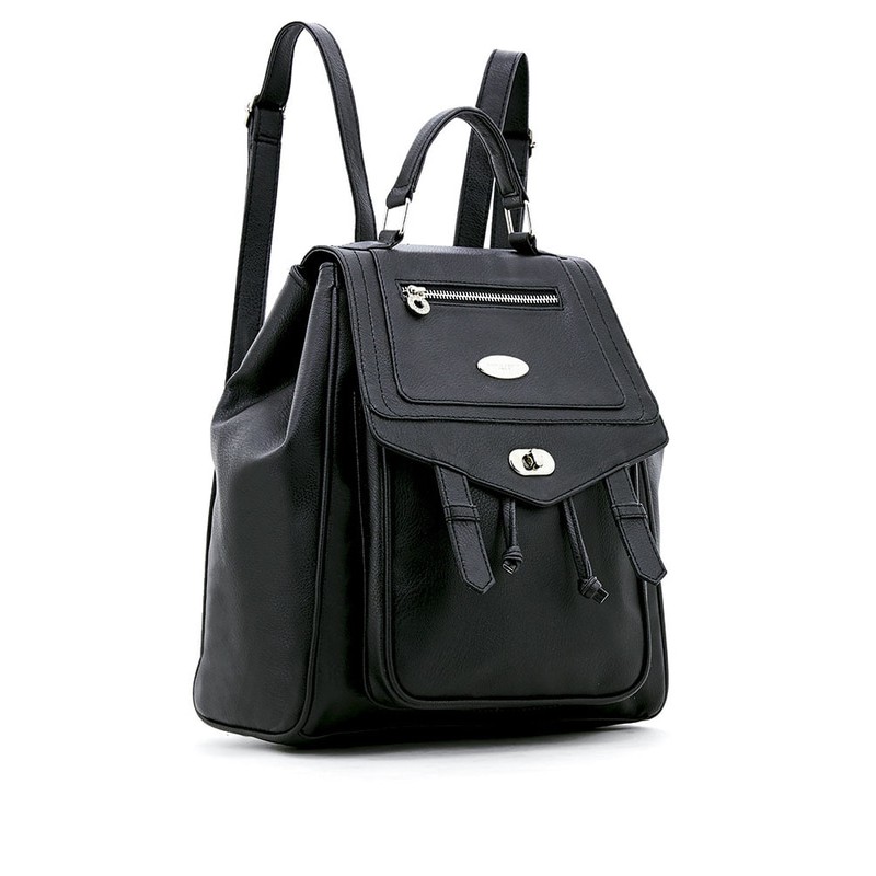 TAS RANSEL WANITA SOPHIE MARTIN HITAM KULIT BAILLEY BAG T4213B5 KULI B