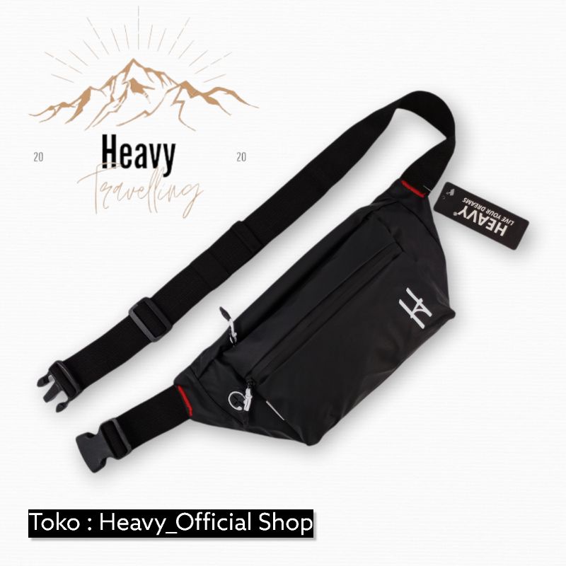 WAIST BAG WATERPROOFF HEAVY.BAGS ORIGINAL PNCK-1038 . Tas pinggang pria