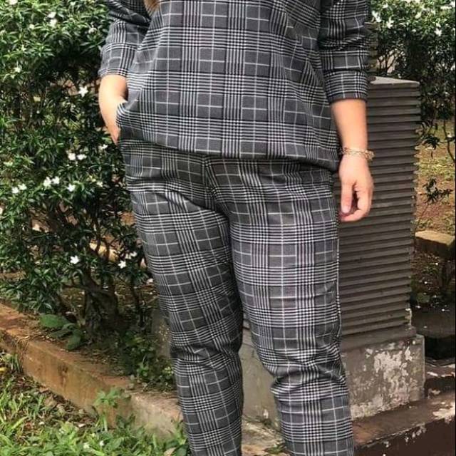 Set Stelan celana katun zara jumbo Bigsize ld 150