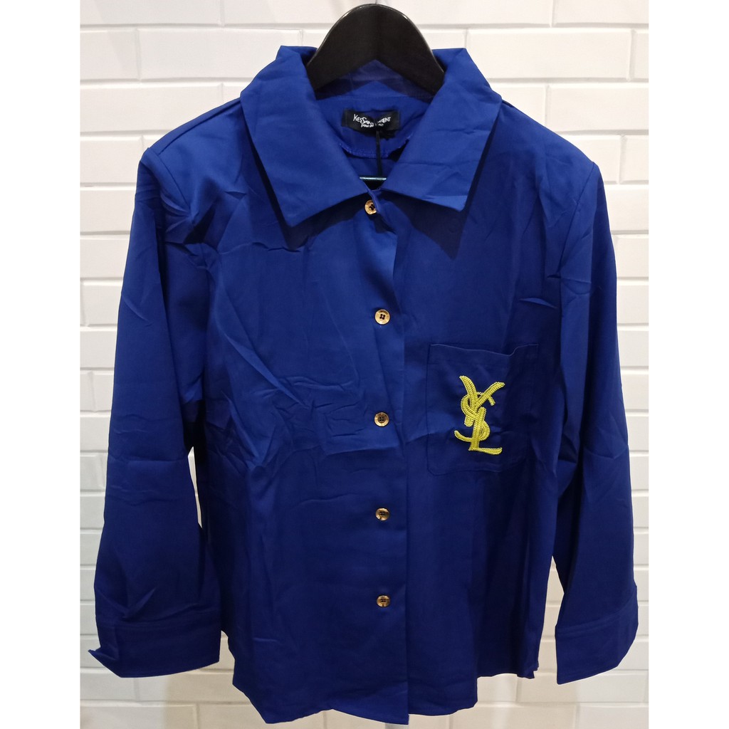 KEMEJA YSL IMPORT ( TAG LABEL )