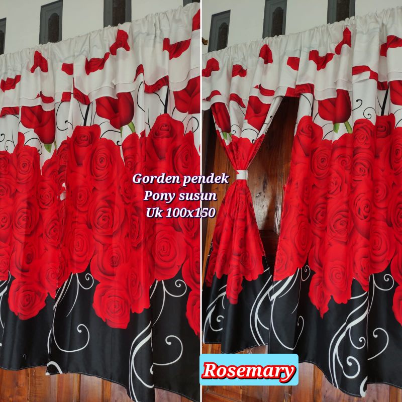 Gorden pony pendek 100x150 gorden serut motif