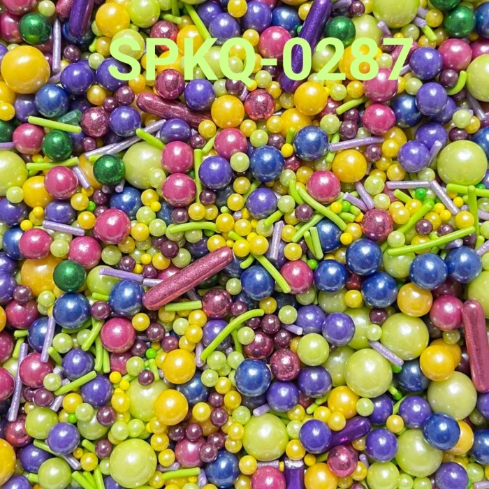 

SPKQ-0287 SPRINKLES SPRINKLE SPRINGKEL 250GR MUTIARA HIJAU MIX WARNA BERKUALITAS