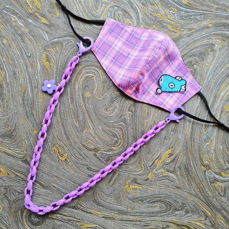 PROMO Strap Masker Rantai Flower / Kalung Masker Lucu / Mask Chain Neck Strap / Tali Masker Dewasa Anak