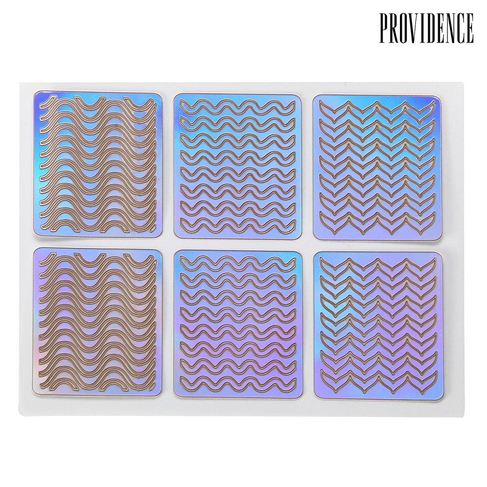 Providence 6/12/24 Sheet DIY Nail Art Vinyls Mold Stencil Hollow Template Guide Stickers