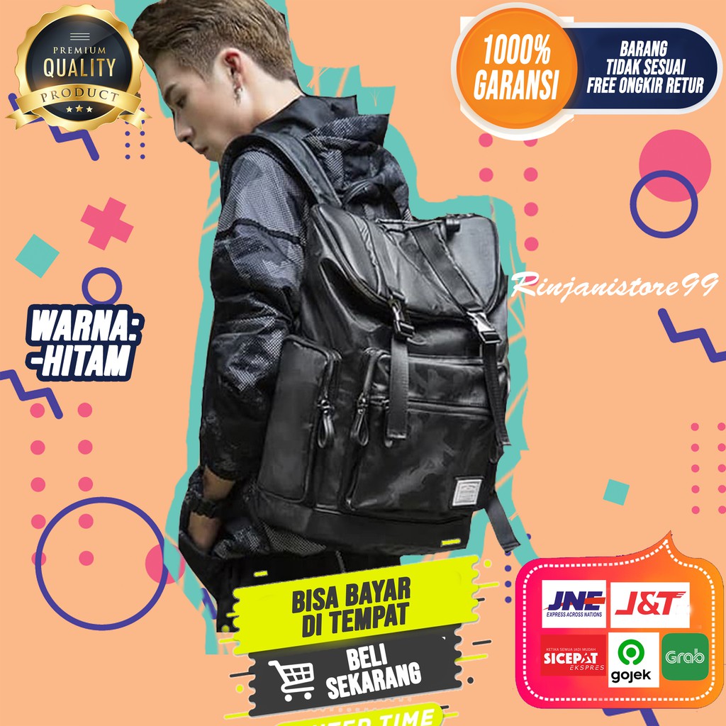 Tas Ransel Pria Kulit Backpack Original Tas Punggung New Branded Import F66