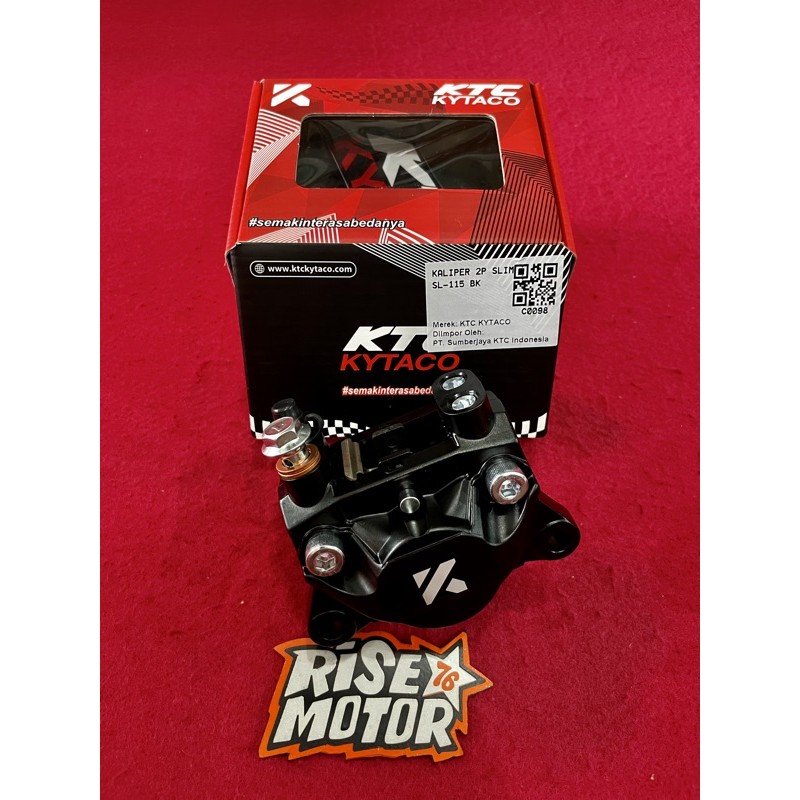 KALIPER KTC KYTACO 2 PISTON SLIM SL-115 HITAM